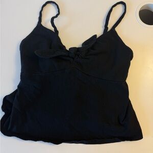 Forever 21 Black Camisole with Bow Detail